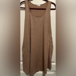 Lucky More Tank Top Dress with Pockets - Casual Summer Style, Size XL